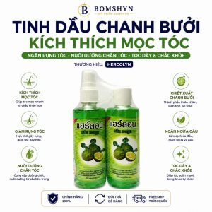 Tinh dầu bưởi chanh xịt kích thích mọc tóc nhanh cặp 2 chai thuỷ tinh